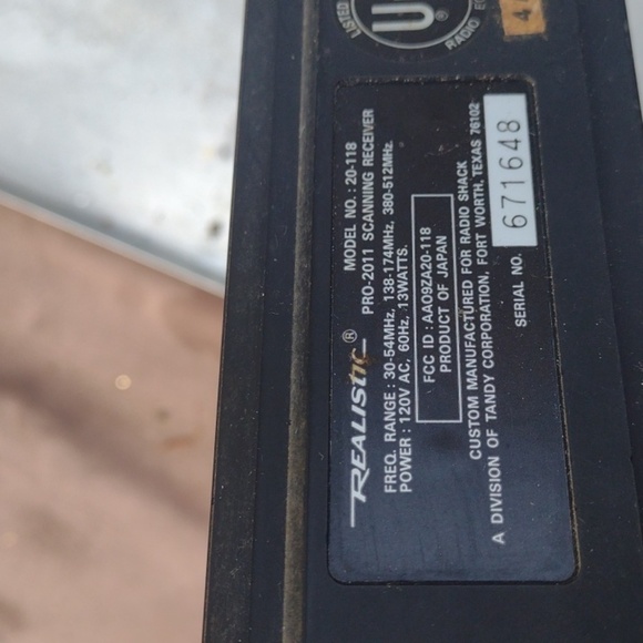 PRO-2011 Programmable Scanner - Black - Picture 4 of 4